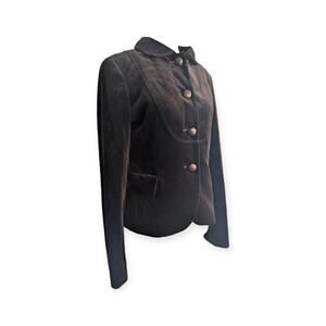 J. CREW Romantic Chocolate Velvet Jacket ~ Size 4